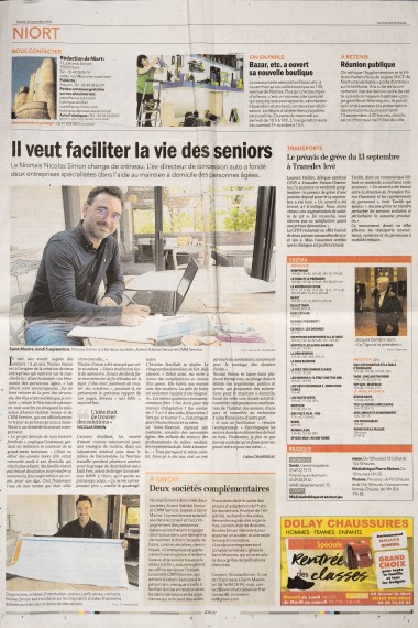 Il veut faciliter la vie des seniors - Le Courrier de l'Ouest